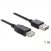 USB laidas DeLOCK EASY-USB 2.0-A 1m Juoda