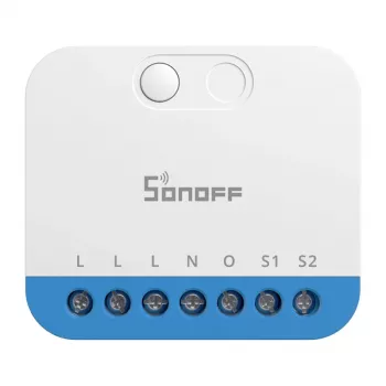 Sieninis Sonoff MINI-ZBDIM Zigbee išmanusis mini valdiklis / šviesos reguliatorius – kompaktiškas įmontuojamas modulis