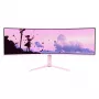 Lenktas monitorius Arozzi Nova 49” (124.5 cm) Dual QHD 5120×1440 LED VA 32:9 4 ms Rožinis