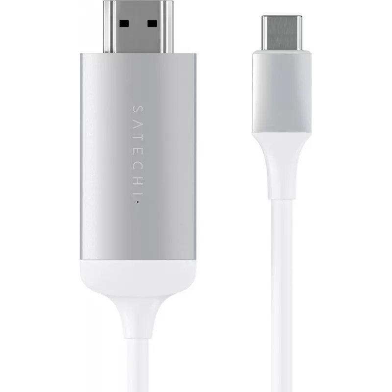 Vaizdo kabelio adapteris Satechi ST-CHDMIS — USB Type-C į HDMI, 1,8 m, sidabrinis