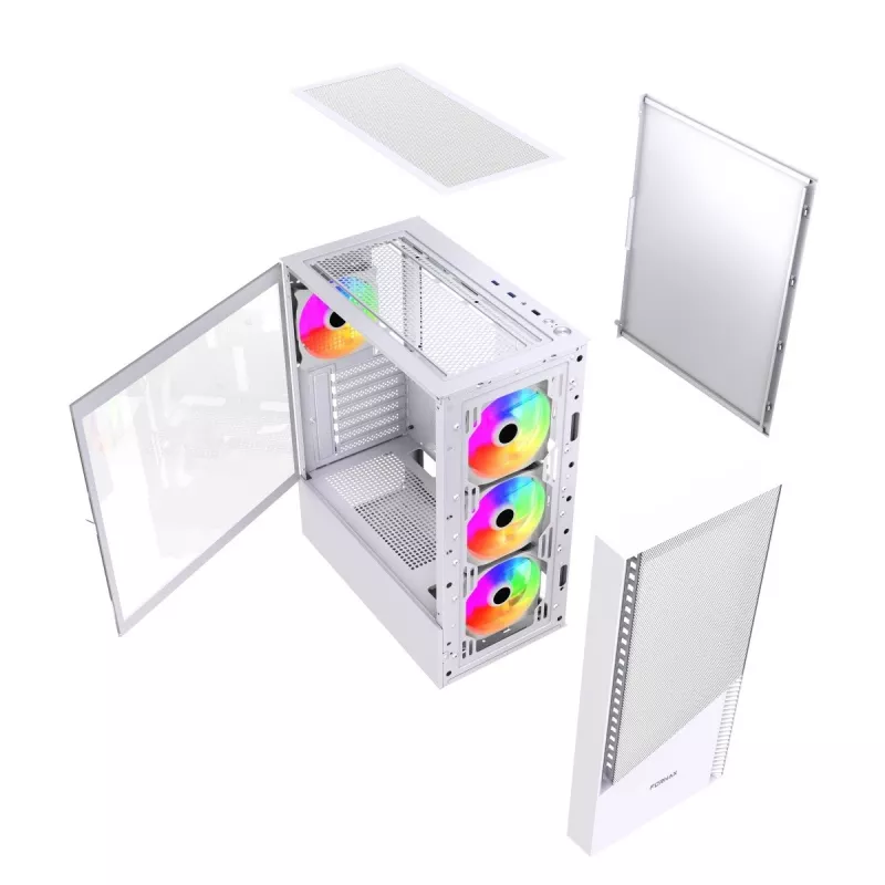 PC Case Midi Tower Fornax 4300 ATX white