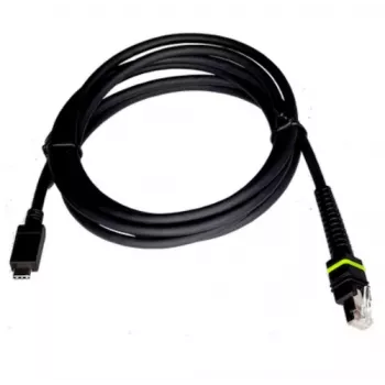 Įkrovimo kabelis ACT CBA-U61-S07ZAR, skirtas Zebra brūkšninių kodų skaitytuvui — USB-C į RJ-45, 2,13 m