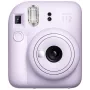 Momentinis fotoaparatas Fujifilm Instax Mini 12 Purple — nuotrauka 86×54 mm, plėvelė 62×46 mm, 60 mm židinio nuotolis