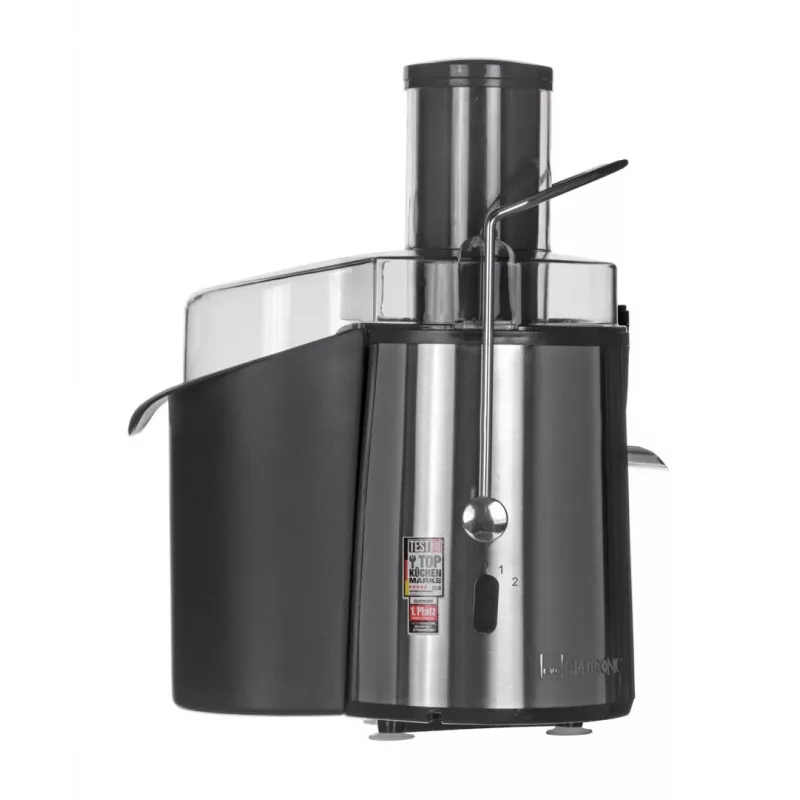 Sulčiaspaudė CLATRONIC AE 3532 1000 W, nerūdijančio plieno korpusas, 2 l minkštimo indas, 2 greičiai, apsauga nuo lašėjimo