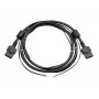 Maitinimo laidas Eaton EBMCBL48 2 m C14 jungtis juodas