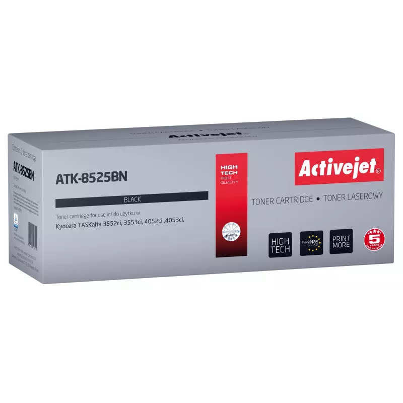 Activejet ATK-8525BN toneris (pakaitalas Kyocera TK-8525K; Supreme; 30000 puslapių; juodas)