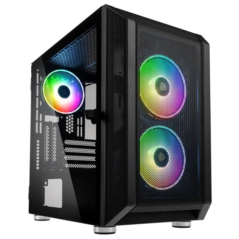 Kolink Citadel Mesh RGB Micro-ATX korpusas – juodas