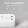 Maitinimo šakotuvas DIGITUS 3 lizdų su 2×USB-A ir 1×USB-C, 3 kintamosios srovės lizdai E/F tipo, 1,5 m laidas, baltas