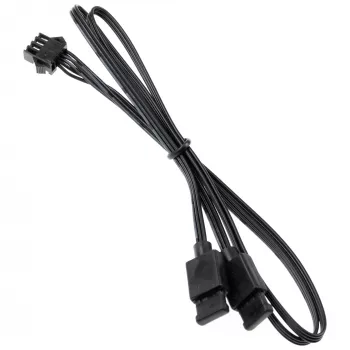 Kabelių adapteris Kolink 4 kontaktų ventiliatorius į 3 kontaktų 5V ARGB, 0,4 m