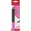 FABER-CASTELL pieštukas Jumbo Grip Two Tone 2xBS BK