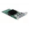 DeLOCK PCI Express x4 kortelė su 4 išoriniais USB 3.0 Quad Channel - žemo profilio forma