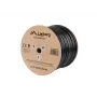 LANBERG tinklo kabelis Cat5e U/UTP LCU5-12CU-0305-BK, 24 AWG varis, 305 m, juodas