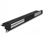 DeLOCK 66876 pataisų skydas 1U Cat6a juodas metalinis