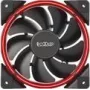 120 mm PCCOOLER CORONA-RED korpuso ventiliatorius, 1000–1800 aps./min., raudonas LED