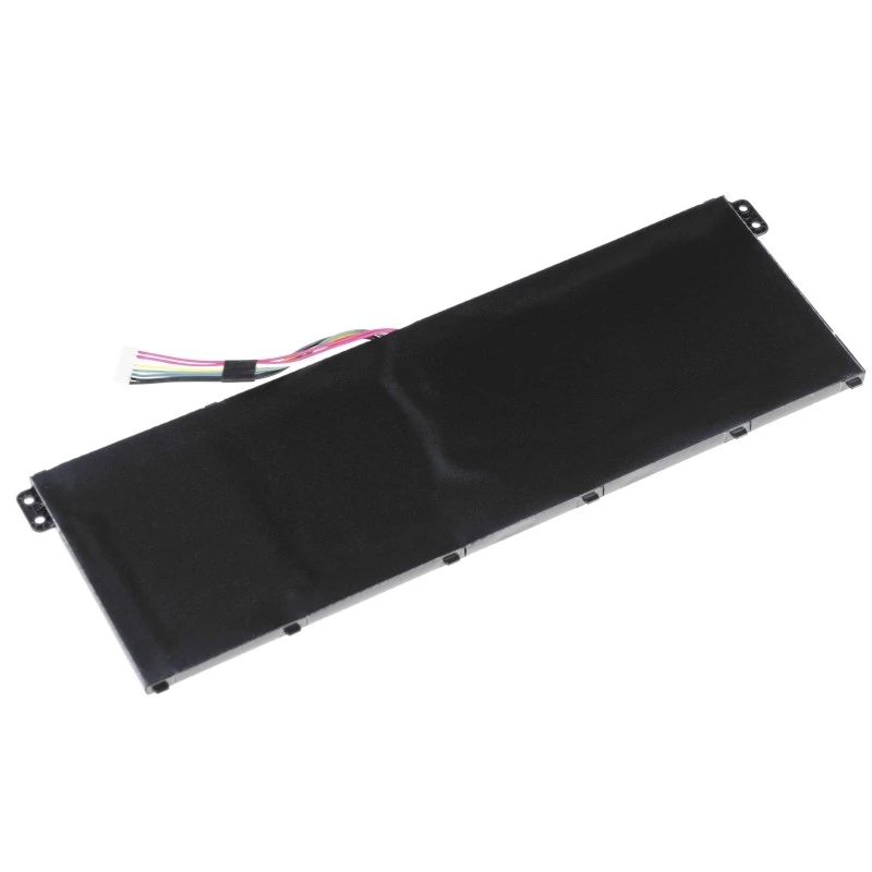 Baterija Green Cell AC52, skirta Acer Aspire E11 ES1-111M ES1-131 E15 ES1-512 Chromebook CB3-111 CB5-311, 11,4 V 2200 mAh ličio jonų, 3 elementai, juoda