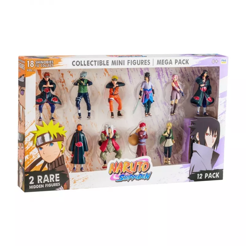 NARUTO SHIPPUDEN FIGŪRĖLĖS - 12 VNT. DELUXE LEIDIMAS A VERSIJA