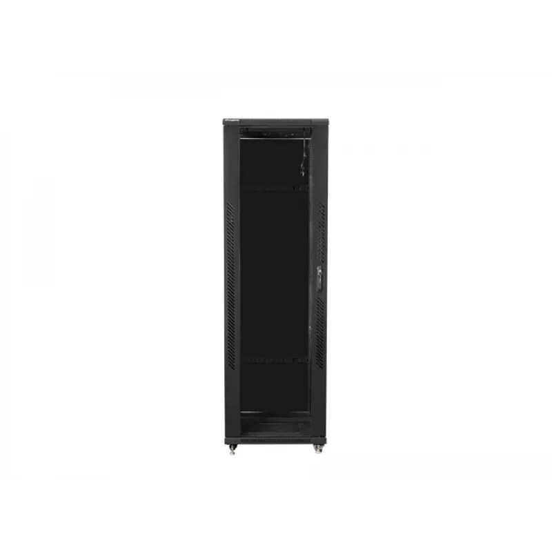 LANBERG 19 42U 800x800 laisvai stovinti spinta stiklinėmis durimis (FlatPack) juoda (siuntimas pervežimo tarnyba)