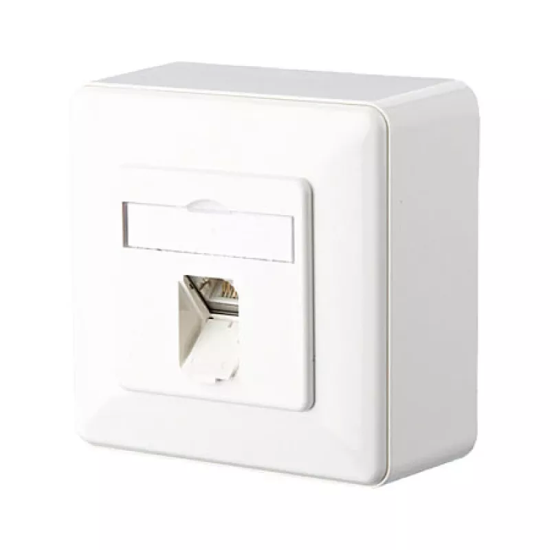 METZ CONNECT BTR E-DAT C6 8(8) AP - sieninė dėžutė - RJ-45 - gryna balta, RAL 9010 (1307370002-I)