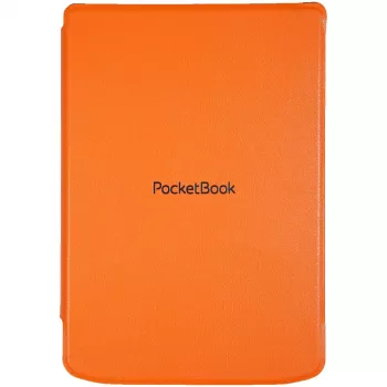 Dėklas-knygelė 6 colių el. knygų skaitytuvui PocketBook Shell — oranžinis, 112×160×12,5 mm, 0,0765 kg
