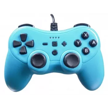 Laidinis valdiklis SUBSONIC SA5488-1 Neon Blue — skirtas Nintendo Switch, laidinis jungimas