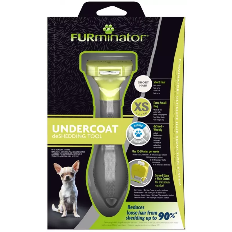 FURminator Toy Dog šepetys trumpaplaukiams šunims - XS