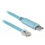 DeLOCK adapteris USB 2.0 Type-A kištukas į nuoseklųjį RS-232 RJ45 kištuką 2m mėlynas