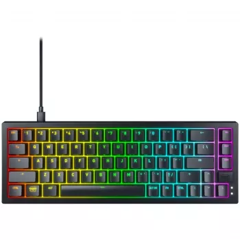 CHERRY K5V2 Kompaktiška klaviatūra, skirta žaidimams, USB, QWERTY, anglų k., juoda, 67 klavišai, RGB LED