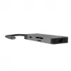 USB Type‑C šakotuvas Green Cell HUBGC01 — 7 prievadai: 3×USB‑A 3.2 Gen 1, 1×USB‑C 3.2 Gen 1, HDMI, microSD+SD kortelių skaitytuvas — sidabrinis