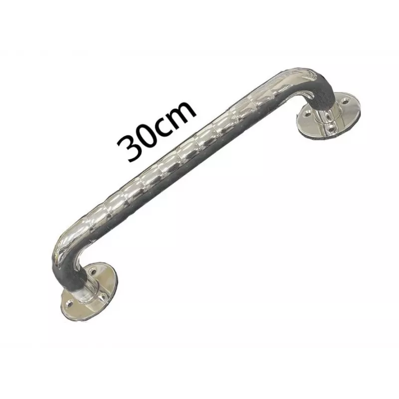 Gofruotas nerūdijančio plieno vonios turėklas 30 cm