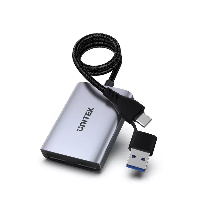 USB-C / USB-A prie 2× HDMI MST FullHD adapteris Unitek V1427A01