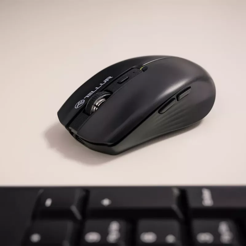 Tellur Silent Click Wireless pelė Juoda