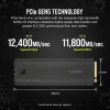 CORSAIR MP700 PRO - SSD - 1TB - vidinis - M.2 2280 - PCI Express 5,0 x4 (NVMe) - 256-Bit-AES (CSSD-F1000GBMP700PRO)