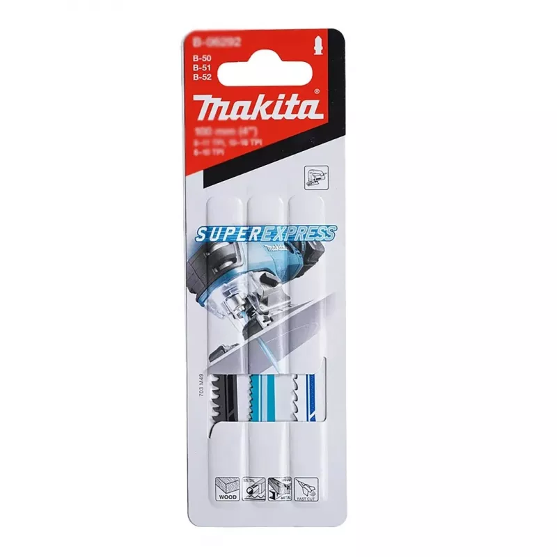 Pjūklelis Makita DJV180ZX belaidis tik korpusas — 3 pakopų švytuoklė, 0–2600 k./min., eiga 26 mm, pjovimo gylis medienoje 135 mm