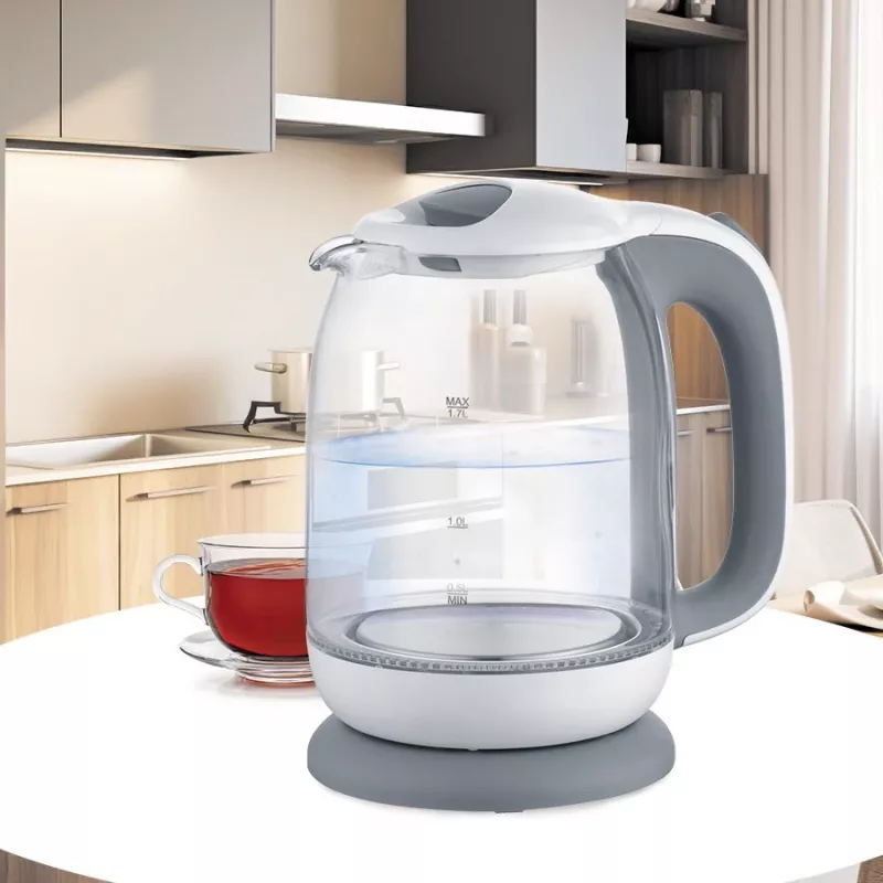 Elektrinis stiklinis virdulys Maestro MR-056-Pilka 1,7 L 2200 W