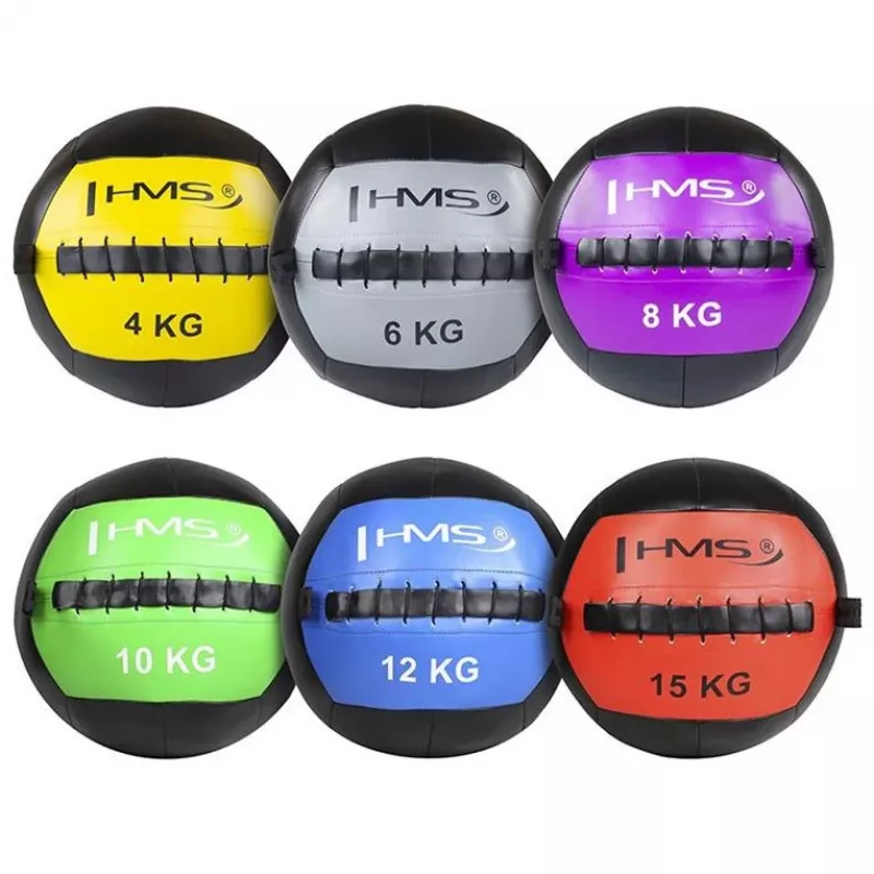 HMS Fitness WLB12 medicinos kamuolys 12 kg Juoda, Mėlyna