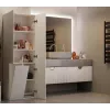 Vonios spintelė Nel DD 1K krepšelis, kašmyro spalvos, ilgos durys