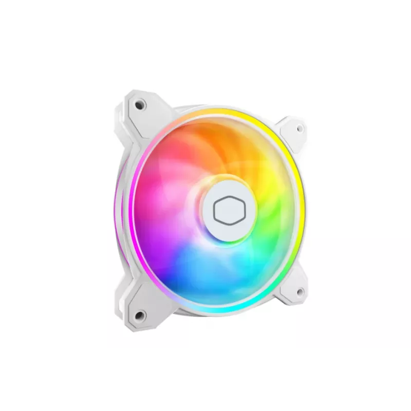 Cooler Master MasterFan MF120 Halo2 Balta Edition 120 mm ARGB korpuso ventiliatorius