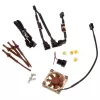 Ventiliatorius Noctua NF-A4x10 PWM 40x10 mm, 12 V, PWM, 1000–5000 RPM, 8,9 m³/h, SSO guolis, raudona/smėlio spalva