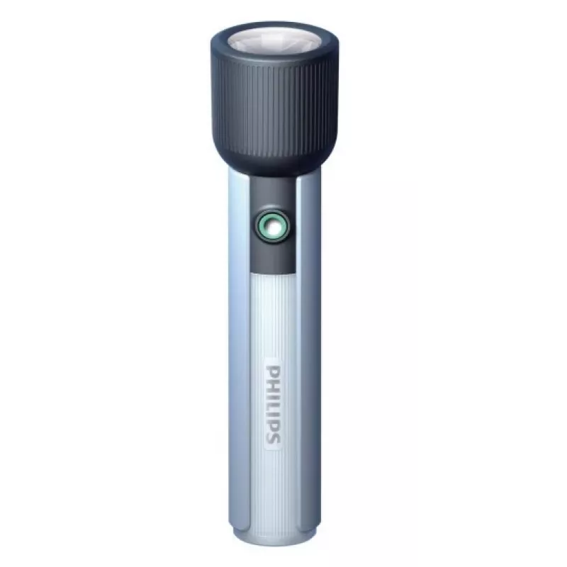Žibintuvėlis Philips įkraunamas USB-C 400 lm 2000 mAh – nešiojamas LED rankinis šviestuvas