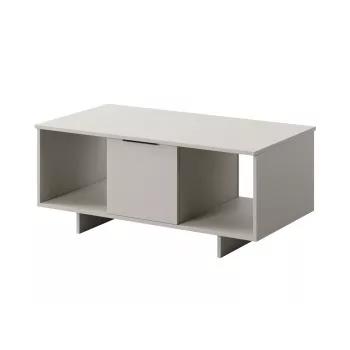 Kavos staliukas cama meble ALMA 100×55×55 cm, stačiakampis smėlio spalvos stalviršis, kašmyro apdaila