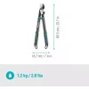 Genėjimo žirklės GARDENA EnergyCut Pro S, 60 cm rankena, pilka/turkio spalvų