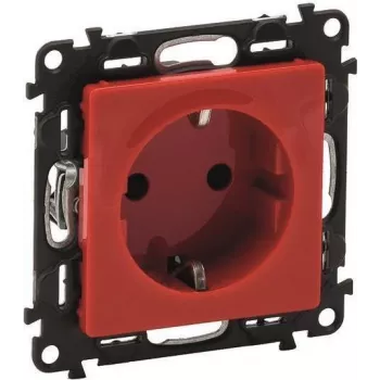 Legrand 753129 Schuko lizdas su padidinta apsauga nuo prisilietimo Valena Life raudonas (753129)
