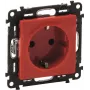 Legrand 753129 Schuko lizdas su padidinta apsauga nuo prisilietimo Valena Life raudonas (753129)