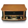 Diržinė pavara garso patefonas Lenco TCD-2551WD Wood — Bluetooth, CD, kasetė, AM/FM, USB kodavimas, 33/45/78 aps./min.