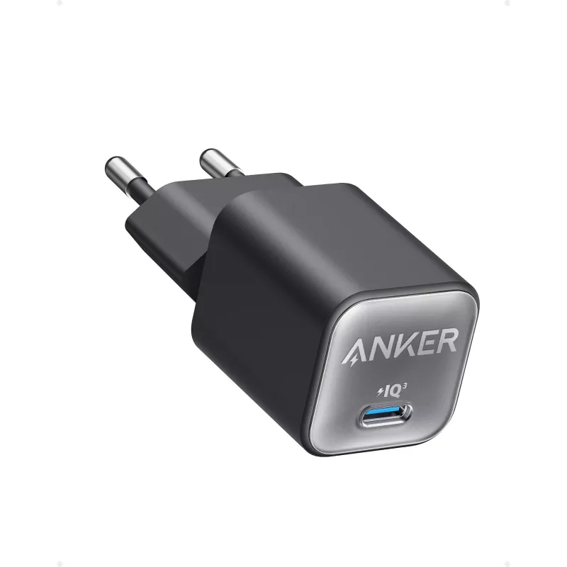 Vidinis kintamosios srovės įkroviklis Anker 511 Nano 3 — 30 W, 1× USB-C, 100–240 V, juodas