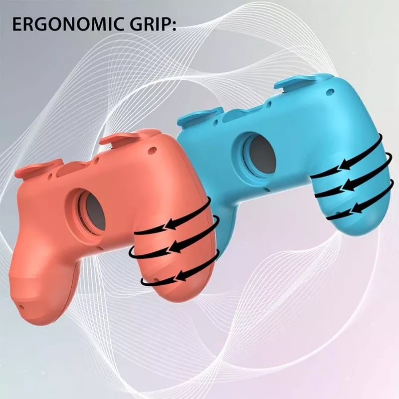 Valdiklio rankena Subsonic Joy-Cons komforto rankena Switch & Switch 2 rožinė turkio spalvų