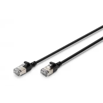 komutacinis kabelis Digitus CAT 6A klasė Ea F/FTP 5 m juodas