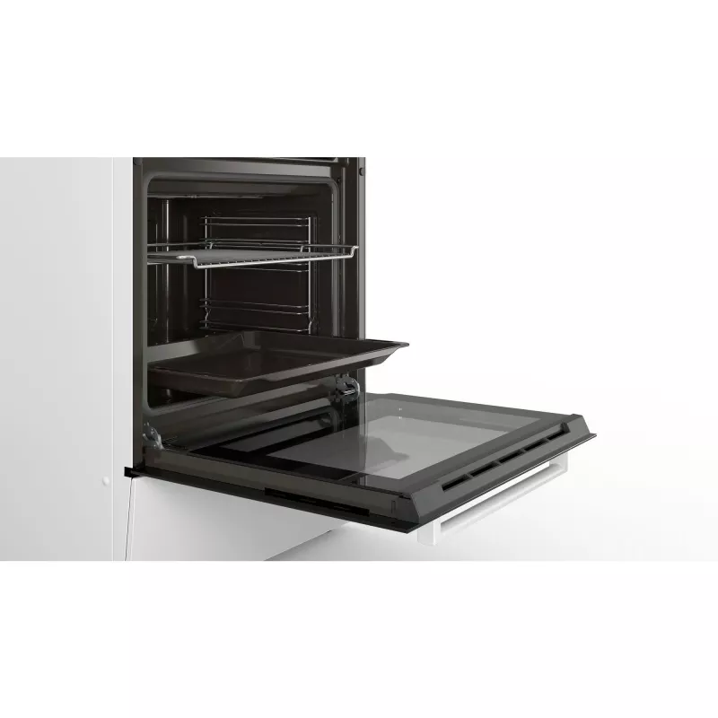 Bosch HKA090220 viryklė Laisvai pastatoma viryklė Elektrinė Keraminė kaitlentė Balta
