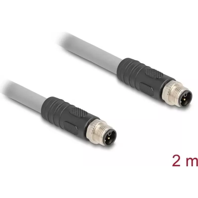 DeLOCK jutiklių / pavarų kabelis 2 m RST M12 Pilkas 80533
