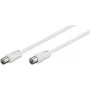 Microconnect COAX050W bendraašis kabelis 5 m baltas